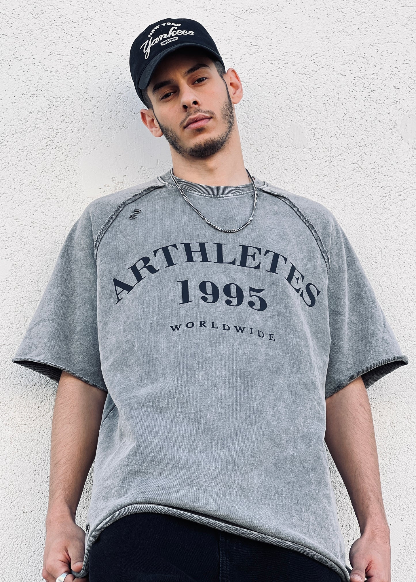 Crop Oversize- Grey