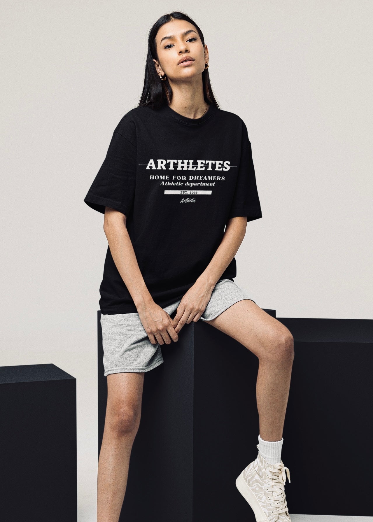 Athletic dept Oversize-Black