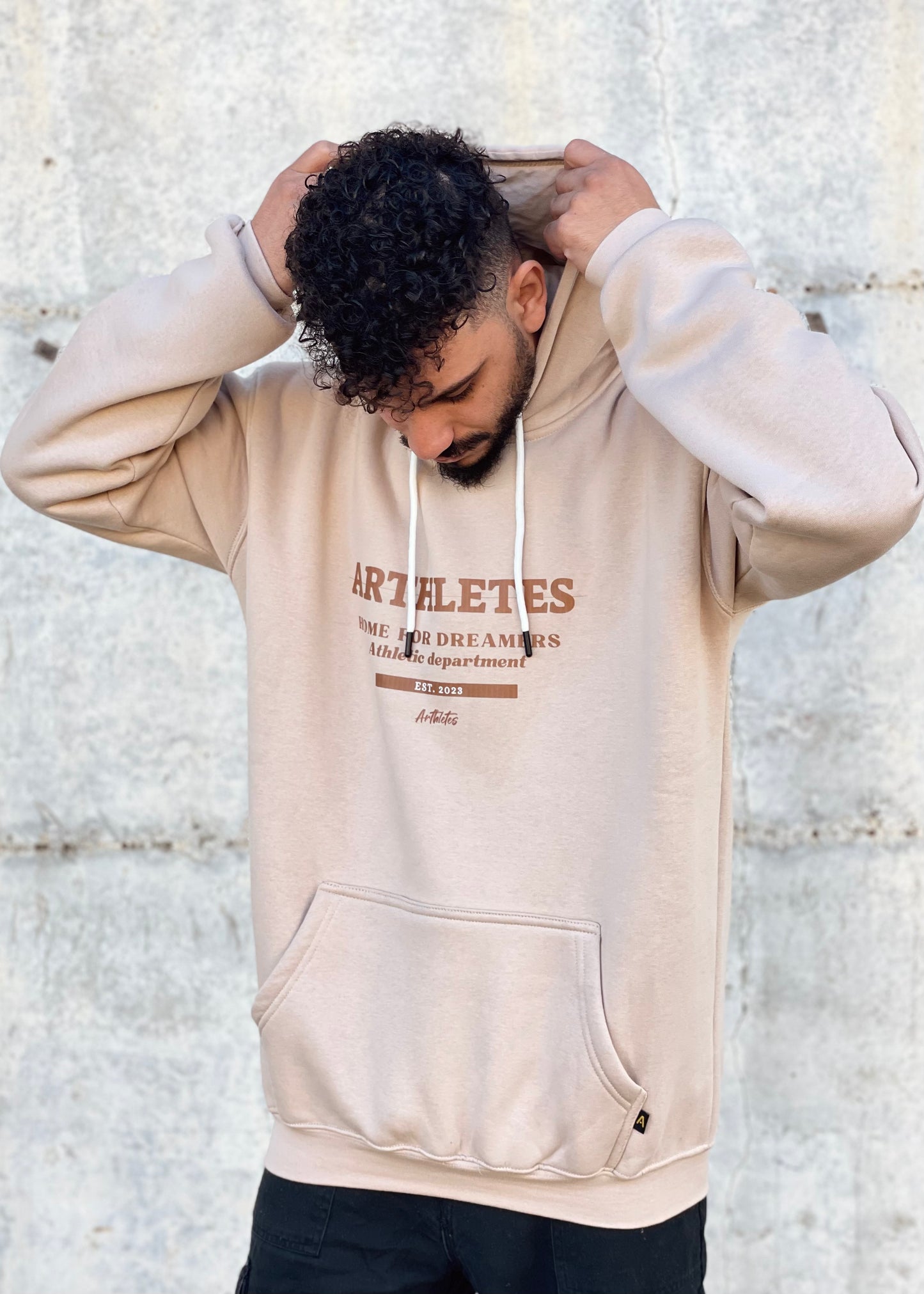 Athletic dept hoodie- biege