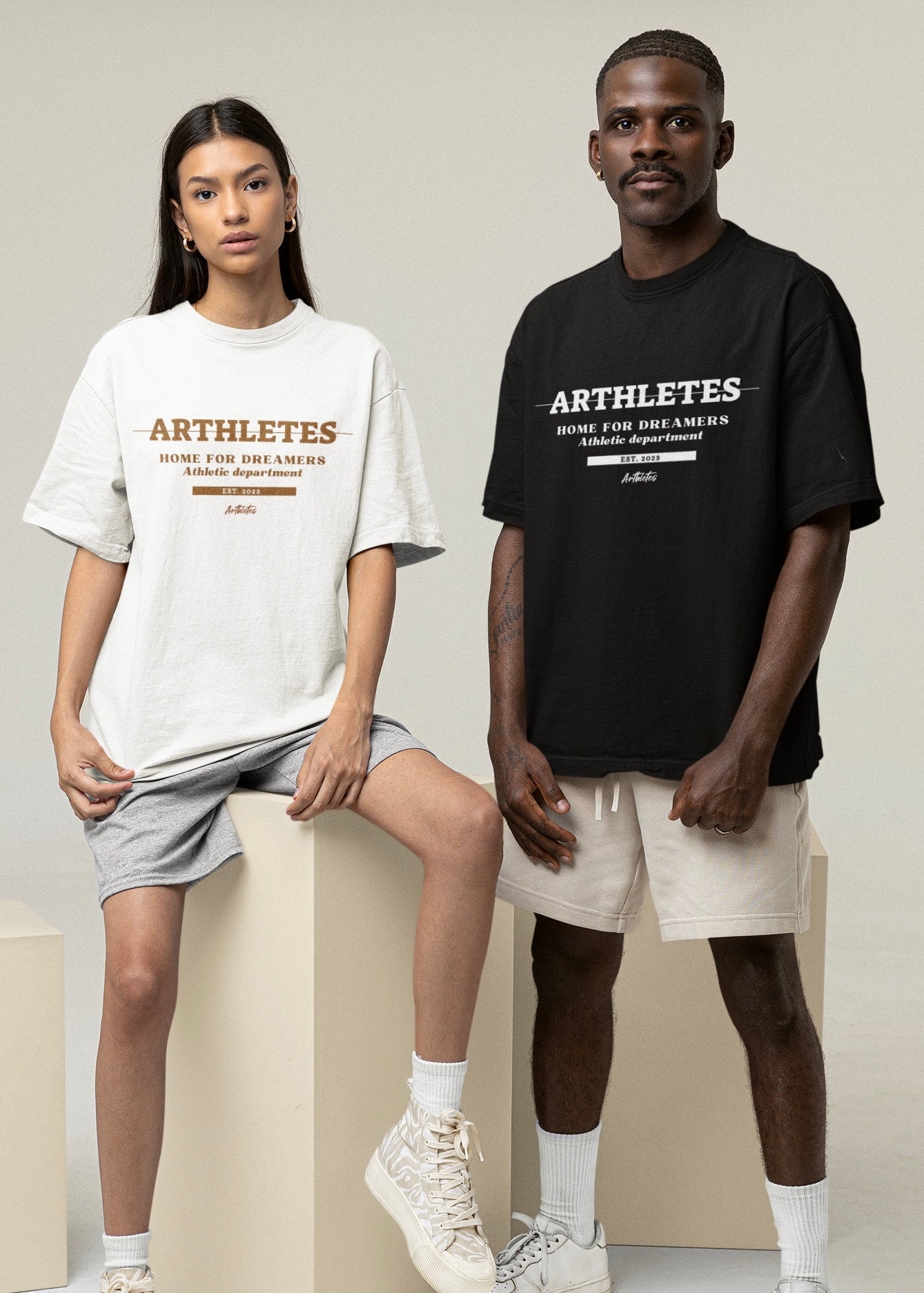 Athletic dept Oversize-white