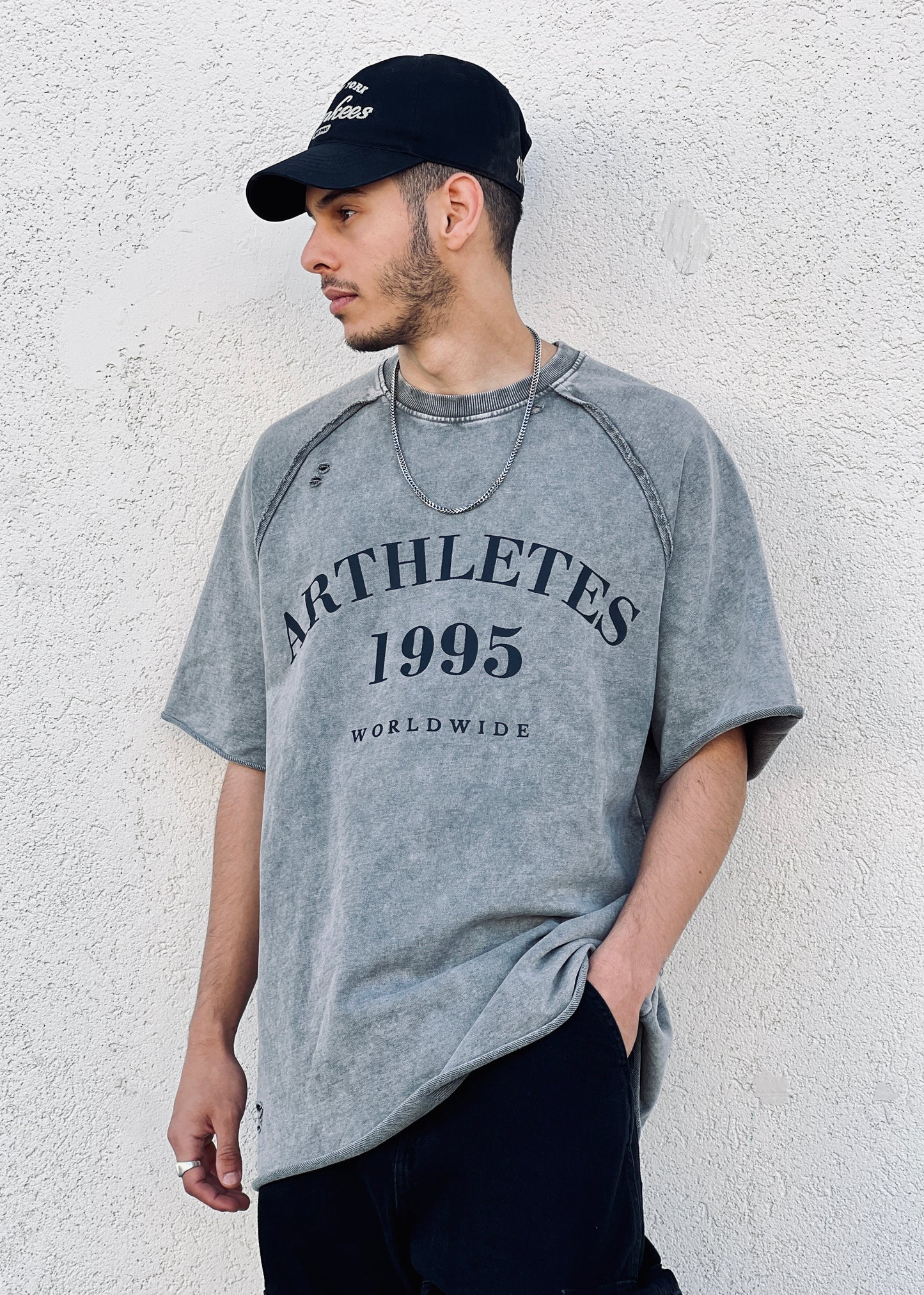 Crop Oversize- Grey