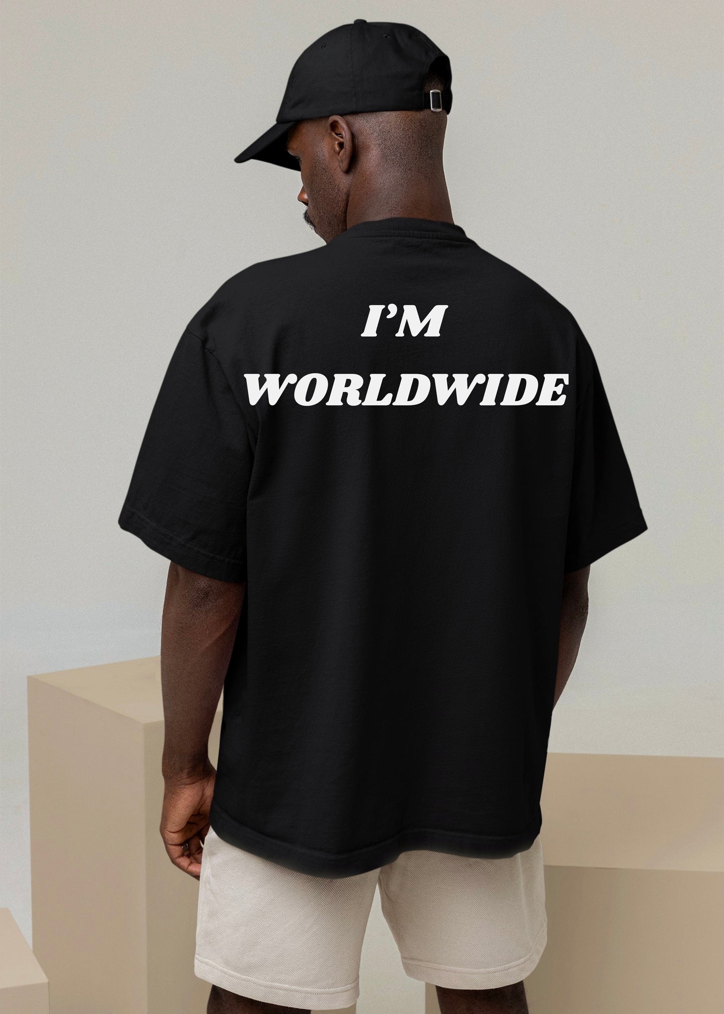 I‘M WORLDWIDE Oversize-Black