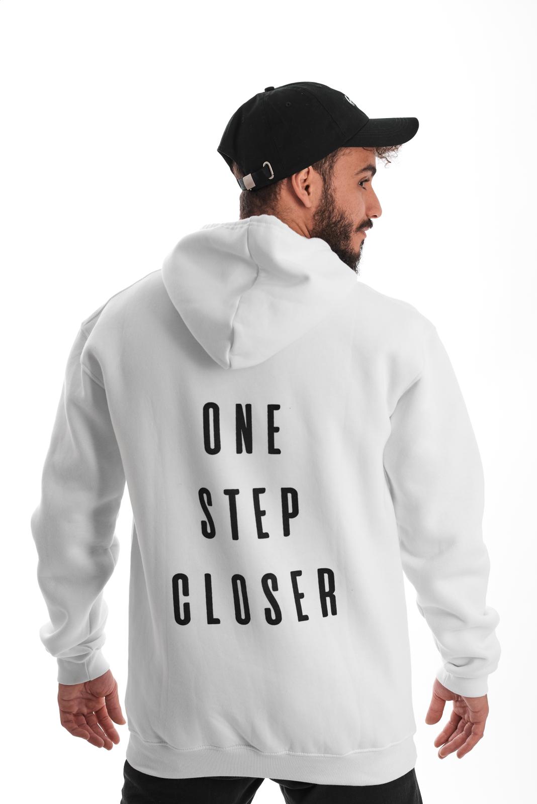 ONE STEP CLOSER Hoodie White