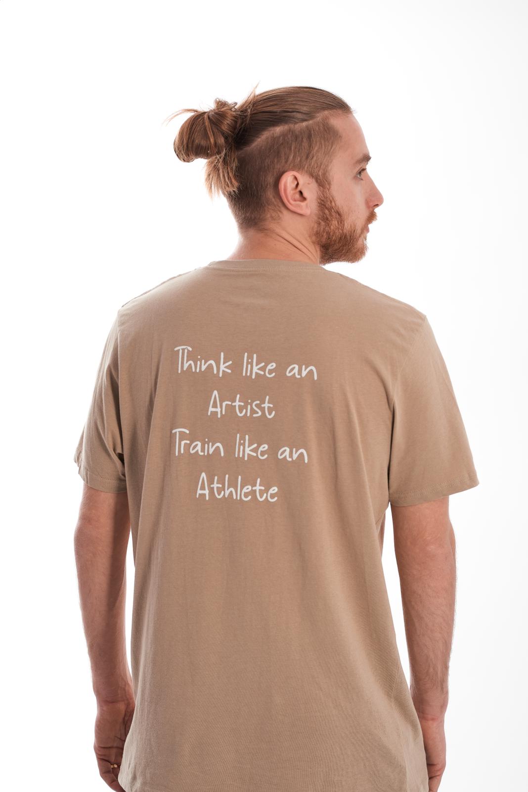 Arthletes Motto T-Shirt Khaki