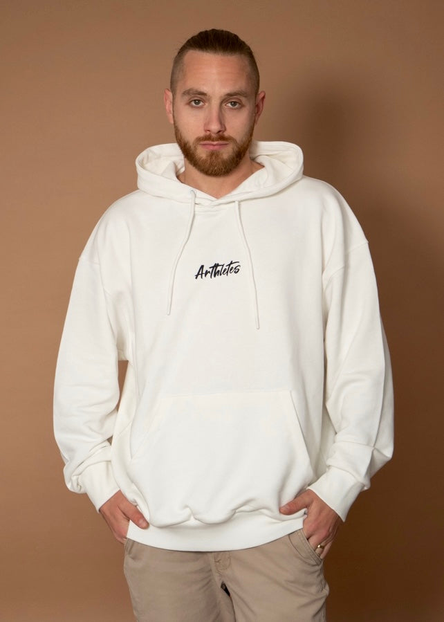 I'M WORLDWIDE oversize hoodie- white