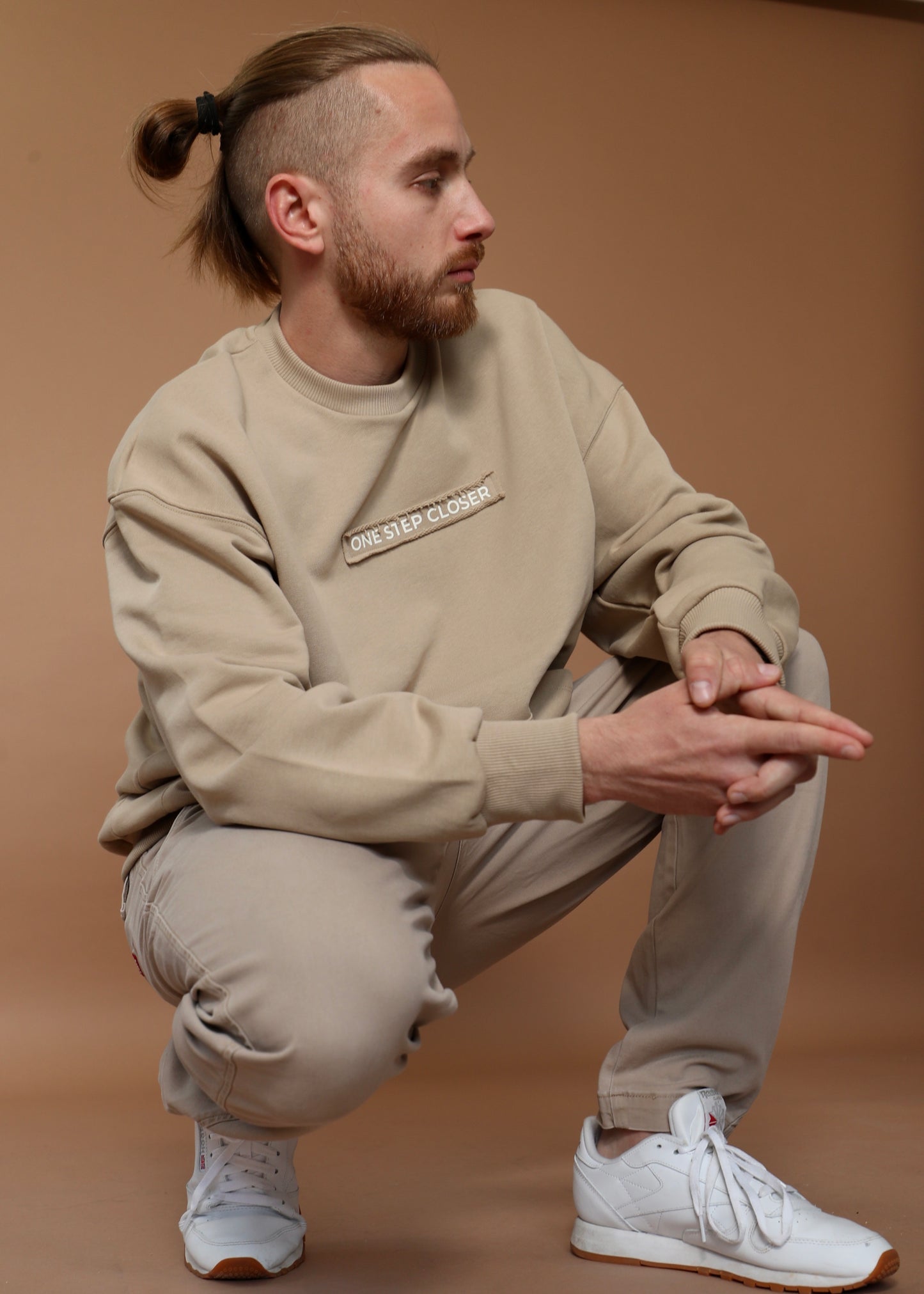 ONE STEP CLOSER oversize sweatshirt- khaki