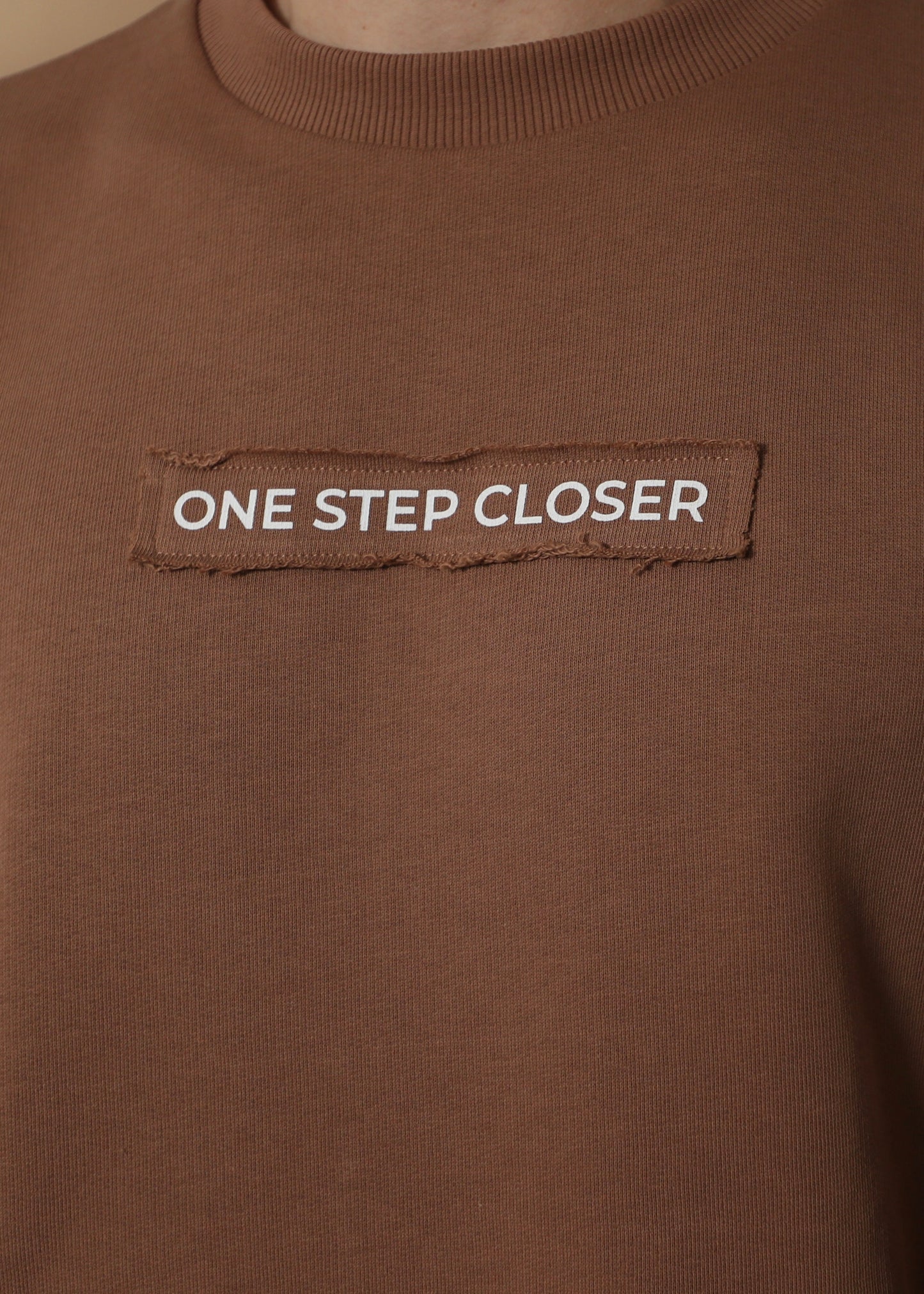 ONE STEP CLOSER oversize sweatshirt- coconut brown