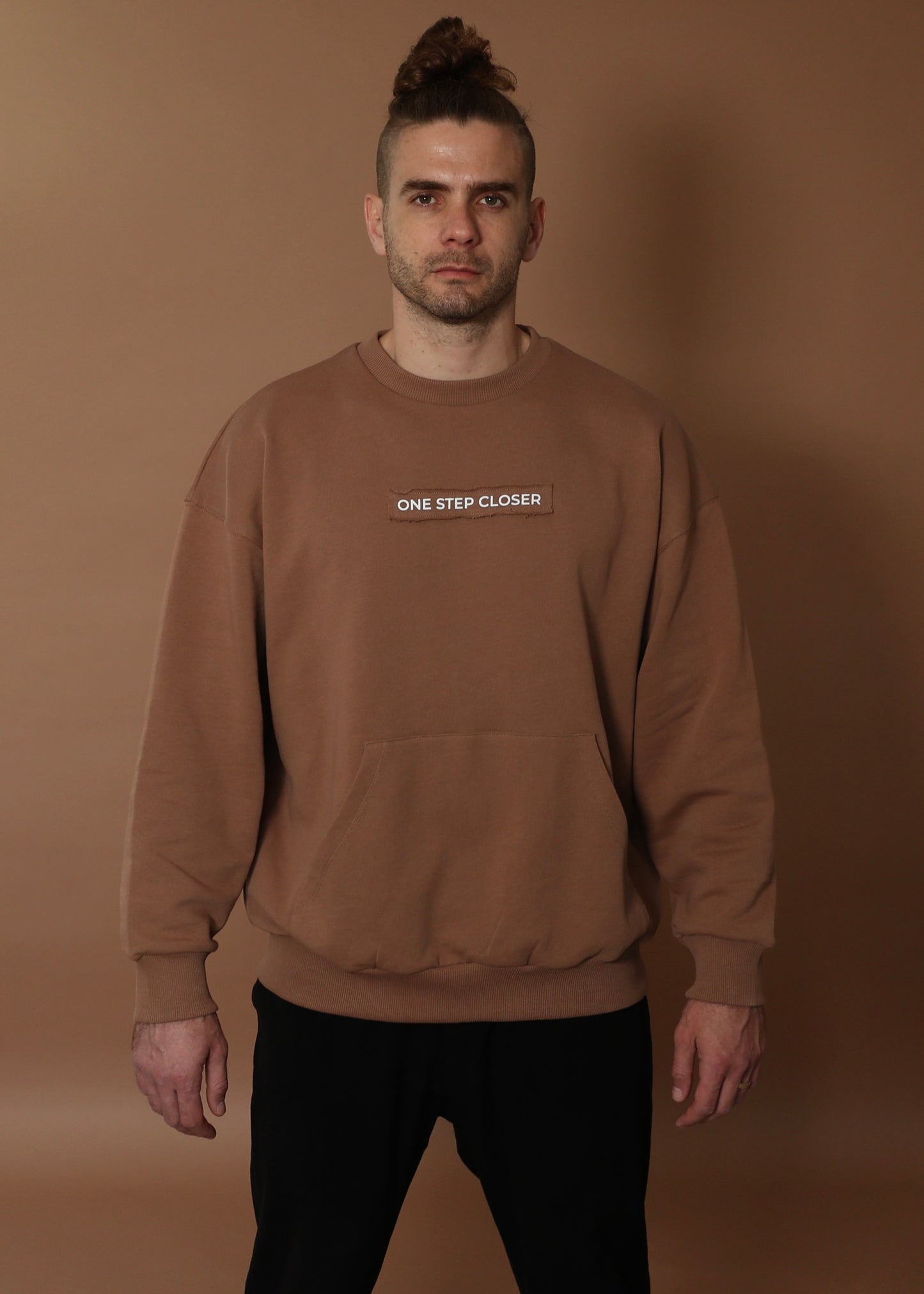 ONE STEP CLOSER oversize sweatshirt- coconut brown