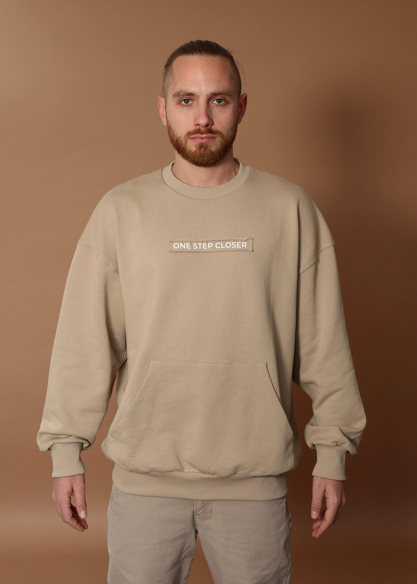 ONE STEP CLOSER oversize sweatshirt- khaki