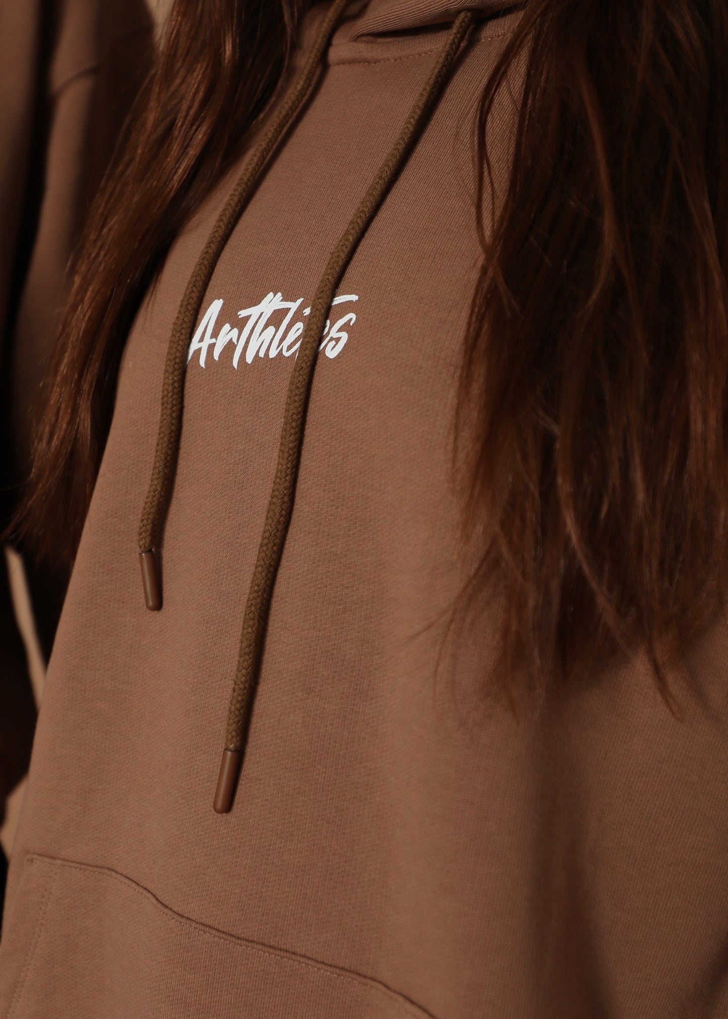 I'M WORLDWIDE oversize hoodie- coconut brown