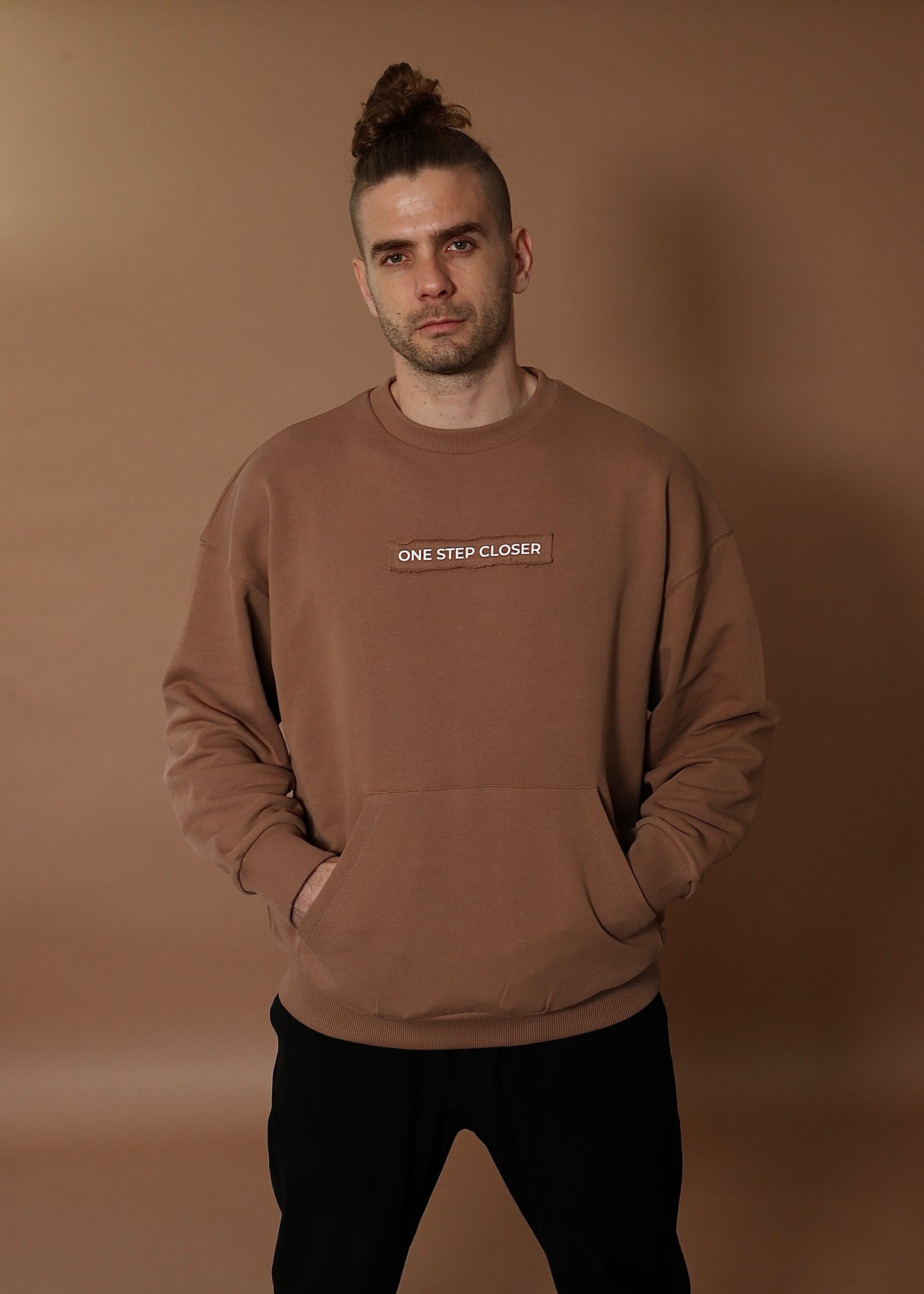 ONE STEP CLOSER oversize sweatshirt- coconut brown