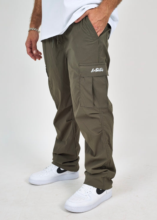 Arthletes nylon cargo- olive green