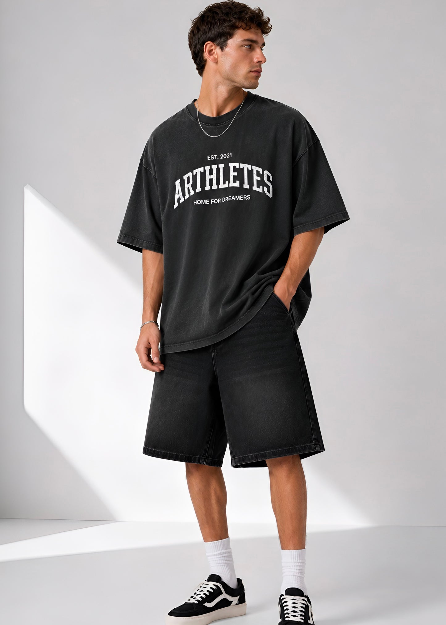 Arthletes Retro- washed black
