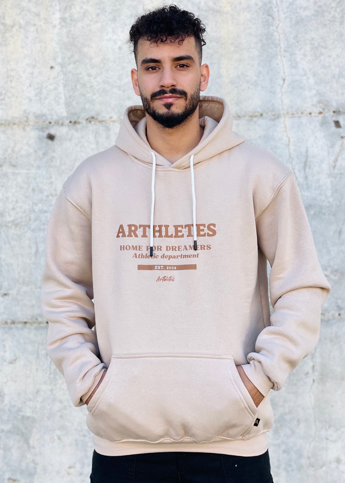 Athletic dept hoodie- biege