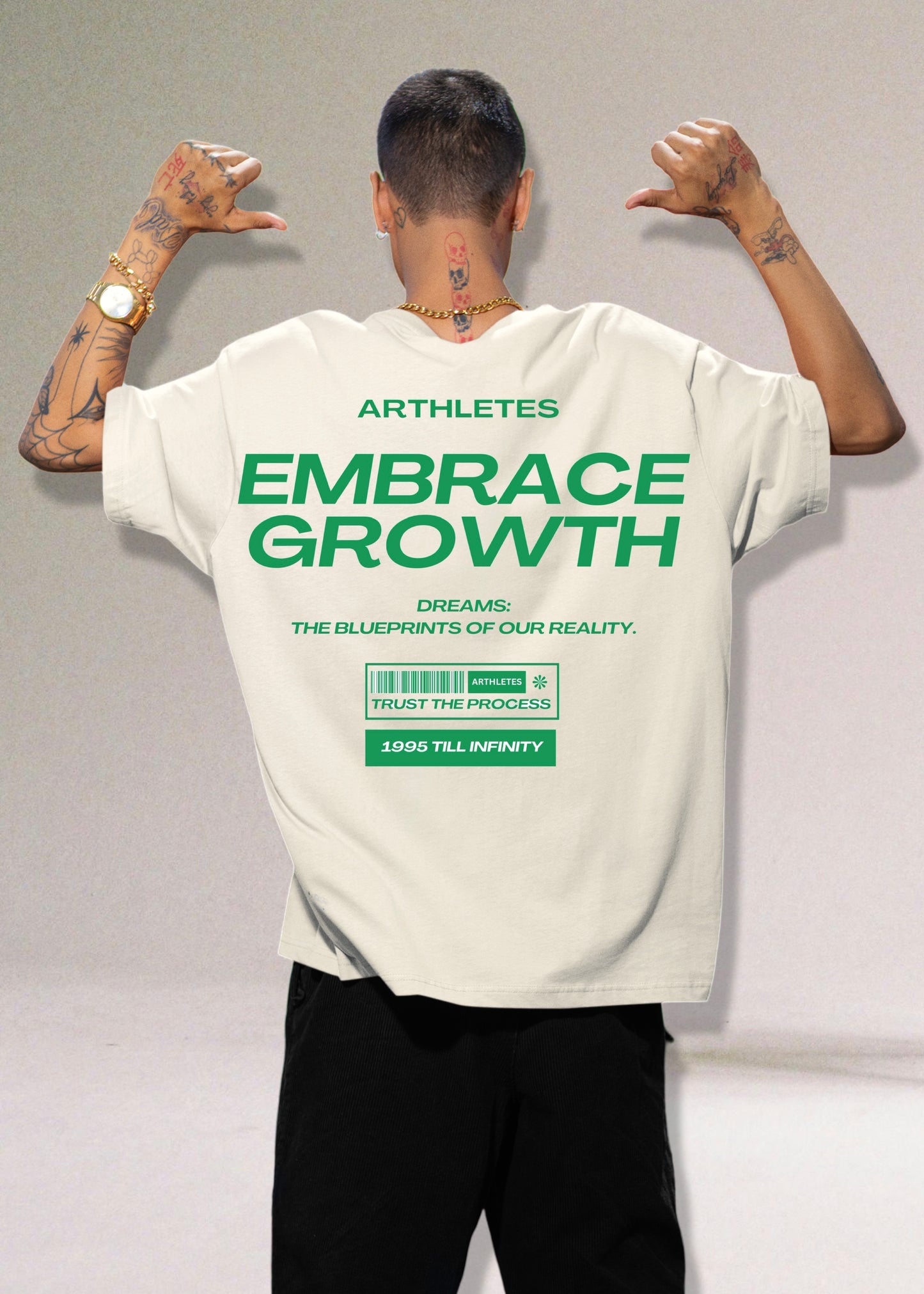 Embrace Growth- Off white