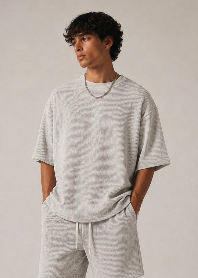 Arthletes oversize knit shirt- Cream beige