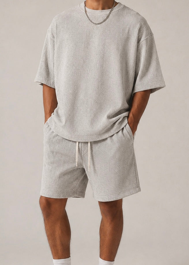 Arthletes oversize knit short- Cream beige