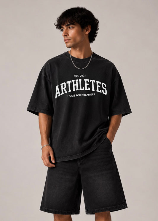 Arthletes Retro- washed black