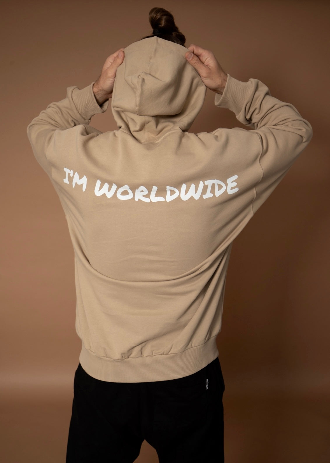 I'M WORLDWIDE oversize hoodie- khaki